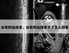 谷歌网站搜索，谷歌网站搜索不了怎么回事