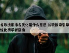 谷歌搜索排名优化是什么意思 谷歌搜索引擎优化初学者指南