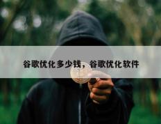 谷歌优化多少钱，谷歌优化软件