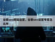 谷歌seo网站运营，谷歌seo运营专家怎么样