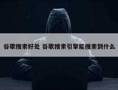 谷歌搜索好处 谷歌搜索引擎能搜索到什么