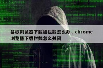 谷歌浏览器下载被拦截怎么办，chrome浏览器下载拦截怎么关闭