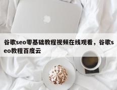 谷歌seo零基础教程视频在线观看，谷歌seo教程百度云