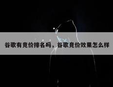 谷歌有竞价排名吗，谷歌竞价效果怎么样