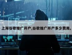 上海谷歌推广开户,谷歌推广开户多少费用。