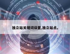 独立站关键词设置,独立站点。