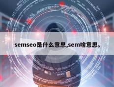 semseo是什么意思,sem啥意思。