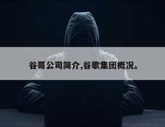 谷哥公司简介,谷歌集团概况。