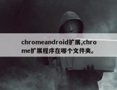 chromeandroid扩展,chrome扩展程序在哪个文件夹。