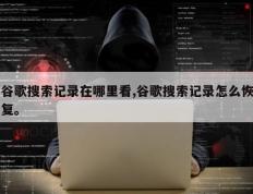 谷歌搜索记录在哪里看,谷歌搜索记录怎么恢复。