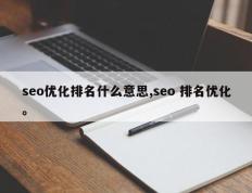 seo优化排名什么意思,seo 排名优化。