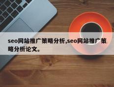 seo网站推广策略分析,seo网站推广策略分析论文。