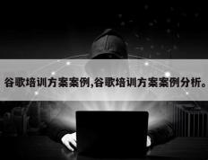 谷歌培训方案案例,谷歌培训方案案例分析。