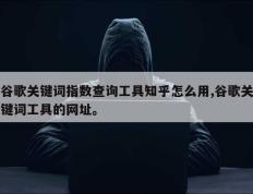 谷歌关键词指数查询工具知乎怎么用,谷歌关键词工具的网址。