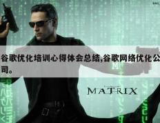 谷歌优化培训心得体会总结,谷歌网络优化公司。