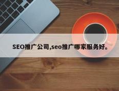 SEO推广公司,seo推广哪家服务好。