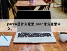 pareo是什么意思,pare什么意思中文。