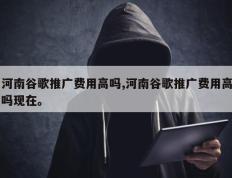 河南谷歌推广费用高吗,河南谷歌推广费用高吗现在。