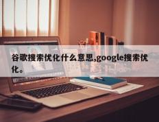 谷歌搜索优化什么意思,google搜索优化。