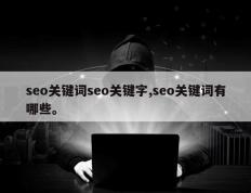 seo关键词seo关键字,seo关键词有哪些。