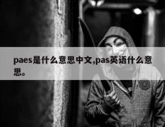paes是什么意思中文,pas英语什么意思。