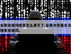 谷歌关键词搜索怎么用不了,谷歌浏览器无法搜索关键词。