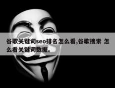 谷歌关键词seo排名怎么看,谷歌搜索 怎么看关键词数据。