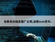 谷歌竞价排名推广公司,谷歌sem竞价。