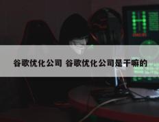 谷歌优化公司 谷歌优化公司是干嘛的