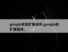 google安装扩展程序,google的扩展程序。