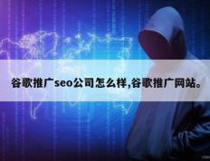 谷歌推广seo公司怎么样,谷歌推广网站。