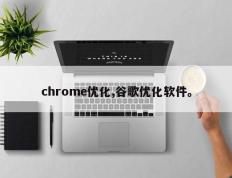 chrome优化,谷歌优化软件。