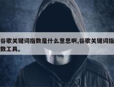 谷歌关键词指数是什么意思啊,谷歌关键词指数工具。