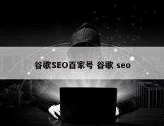 谷歌SEO百家号 谷歌 seo