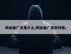 网站推广员是什么,网站推广员如何做。