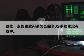 谷歌一点搜索就闪退怎么回事,谷歌搜索没有反应。