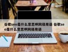 谷歌seo是什么意思啊网络用语 谷歌seo是什么意思啊网络用语