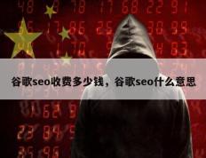 谷歌seo收费多少钱，谷歌seo什么意思