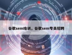 谷歌sem培训，谷歌sem专员招聘