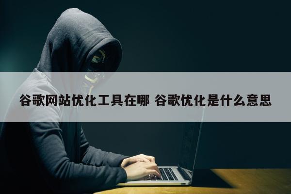 谷歌网站优化工具在哪 谷歌优化是什么意思