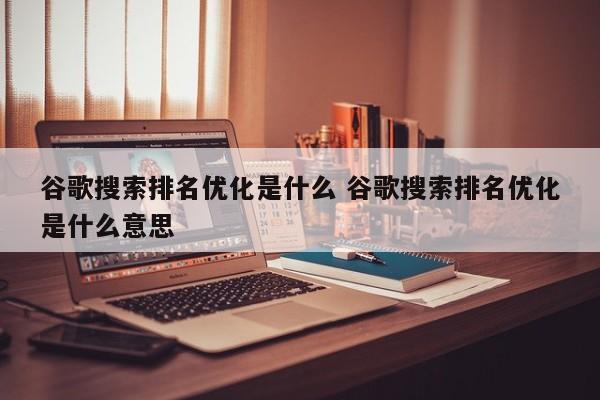 谷歌搜索排名优化是什么 谷歌搜索排名优化是什么意思