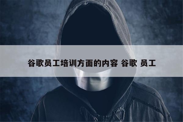 谷歌员工培训方面的内容 谷歌 员工