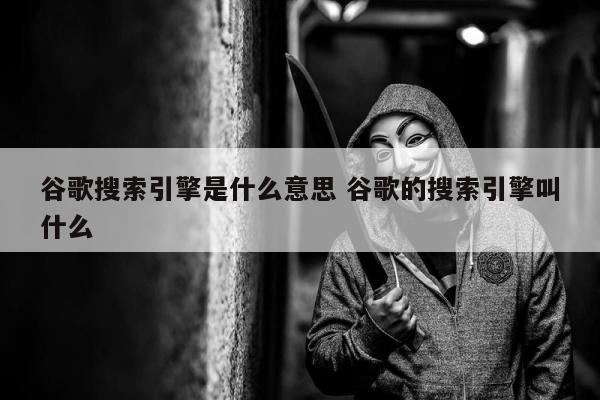 谷歌搜索引擎是什么意思 谷歌的搜索引擎叫什么