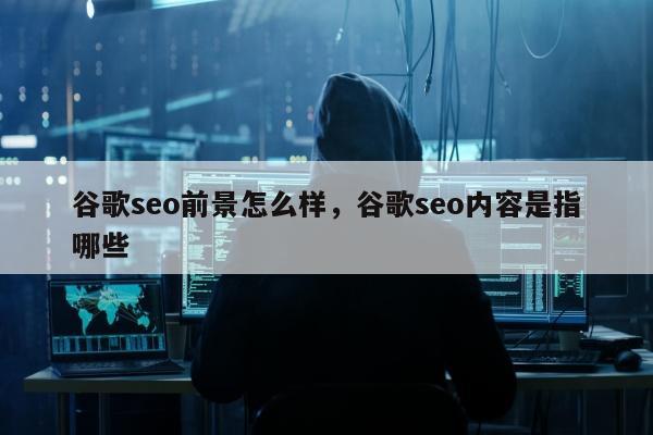 谷歌seo前景怎么样，谷歌seo内容是指哪些