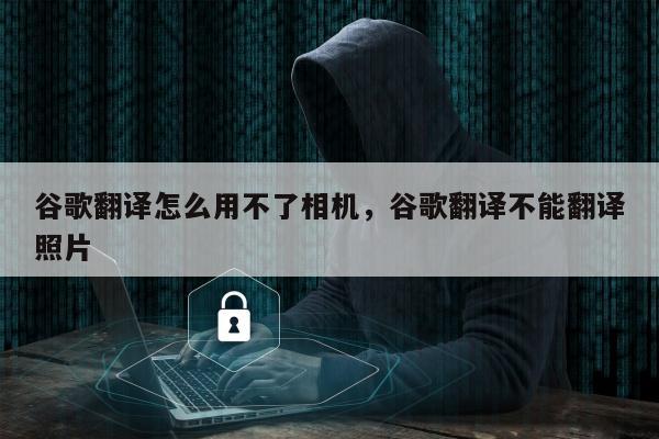 谷歌翻译怎么用不了相机，谷歌翻译不能翻译照片
