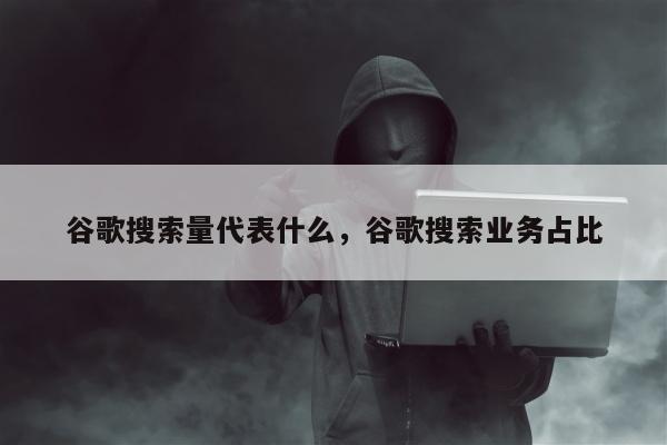 谷歌搜索量代表什么，谷歌搜索业务占比