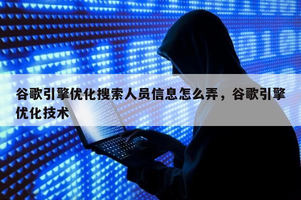 谷歌引擎优化搜索人员信息怎么弄，谷歌引擎优化技术
