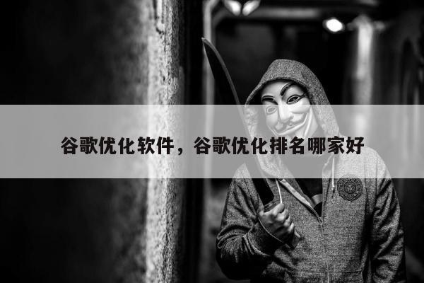 谷歌优化软件，谷歌优化排名哪家好