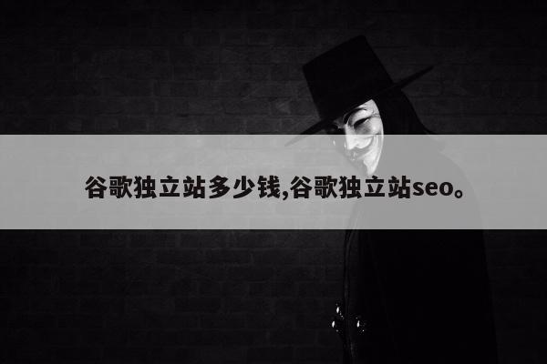 谷歌独立站多少钱,谷歌独立站seo。