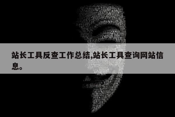 站长工具反查工作总结,站长工具查询网站信息。